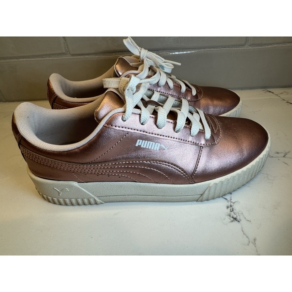 Puma Women's sneakers Carina Metallic‎ Pink Women's Size 8.5 - Picture 2 of 14